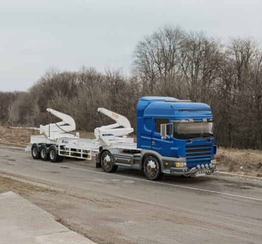 CHV Side Loader On Road